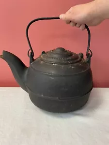 ORR Painter & Co Cast Iron Tea Kettle Teapot Size 8 Antique Decorative Kitchen - Picture 1 of 13