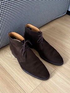 Herren Crockett & Jones Bodmin Chukka Wildleder Stiefel Schuhe Braun UK 10,5 E US 11,5 - Bild 1 von 24