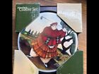 Scotland Man Golfer Vintage Set of 4 Coasters in Wood Case 5" New In Box