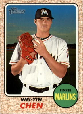 2017 Topps Heritage #272 Wei-Yin Chen - NM - Image 1 of 2