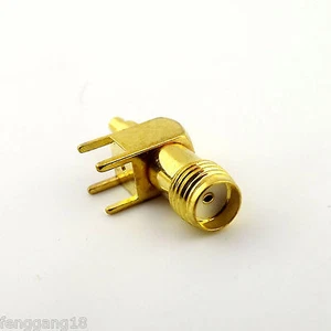 SMA Buchse PCB PC Platine Halterung rechter Winkel Lötstecker F 1,13 U.FL IPX Kabel - Bild 1 von 6