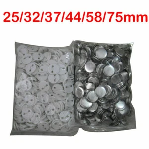 500 pezzi 25/32/37/44/58/75 mm per macchina badge maker ABS pin badge pulsante forniture - Foto 1 di 18