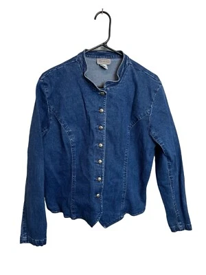 Stonebridge Denim Jacket South western Buttons Sz 16 - Image 1 of 4