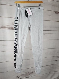 NWT Pantalones de legging Heat Gear para niñas y jóvenes grandes en gris claro #B69 - Imagen 1 de 5