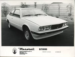 Maserati Biturbo modelo temprano original oficial fotografía de prensa del Reino Unido - Imagen 1 de 1