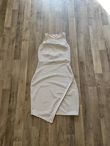 Jack by BB Dakota Asymmetric Striped Body Con Dress Small Party Going out - Picture 1 of 8