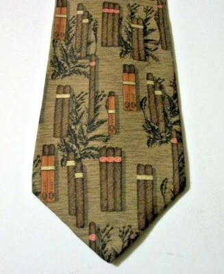 Silk Necktie Tie Cigars Cigar Tobacco Smoking Smoker Structure - Image 1 of 2