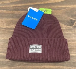 Columbia Beanie Hat One Size Burgundy Red Lost Lager II Knit Winter - Picture 1 of 6