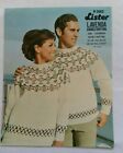 Lister 2082 Ladies and Mens Fair Isle Sweater Knitting Pattern - VGC