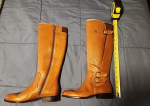 Naturalizer Womens Leather Boots Sz 4.5M N5 Comfort Cognac Brown NEW! - Picture 1 of 15