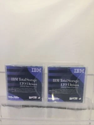 2 Pack -IBM Total Storage LTO Ultrium  - 800/1600GB Data Cartridge Tape - READ - Image 1 of 4