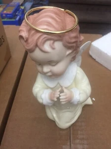 ÁNGEL de vidrio de porcelana con manos rezando de Home Shopping Network D-313 - Imagen 1 de 5