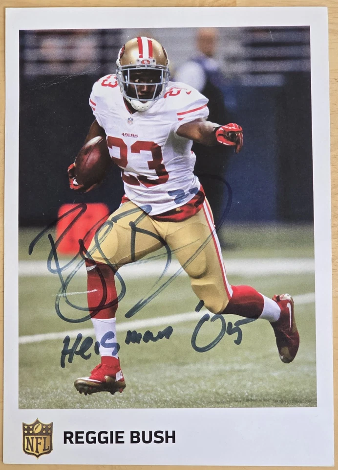 ФОТОГРАФИЯ РЕГГИ БУШ С АВТОГРАФОМ 8X10 SAN FRANCISCO 49ERS - Изображение 1 из 1