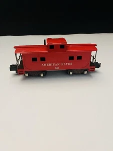 Vintage 1950's A.C. Gilbert American Flyer 638 S Gauge ~ Red Wide Vision Caboose - Picture 1 of 6