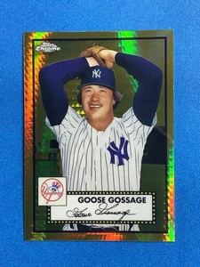 2021 Topps Chrome Platinum #640 Goose Gossage Gold Prism Refractor SSP - Yankees - Picture 1 of 2