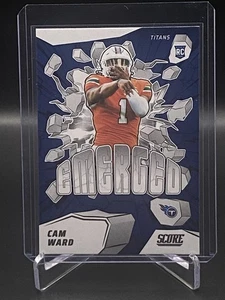 2025 Score Football Emerged Cam Ward #2 RC Tennessee Titans - Picture 1 of 2