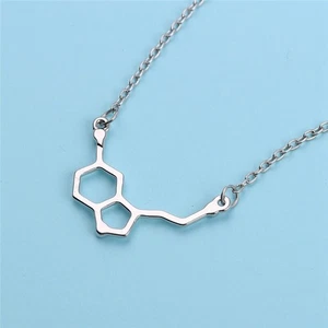 Creative Necklace Science Molecular Alloy Pendant Physicochemical Structure - Picture 1 of 12