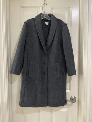 j crew women wool blend coat size 8 - Image 1 of 4
