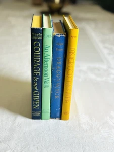 Antiquarian Colorful Leather Bound 4 Book Collection/Bookstack/Fiction Classics - Picture 1 of 21