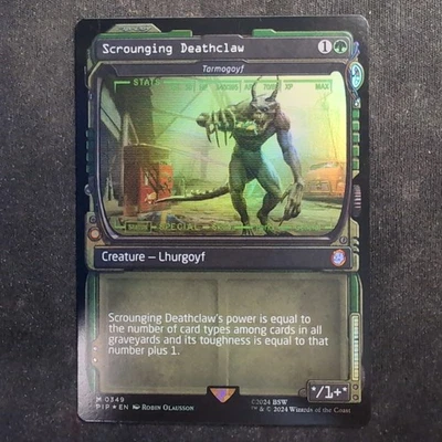 Scrounging Deathclaw (Tarmogoyf) - Foil Showcase - UB Fallout (MTG) - Image 1 of 2