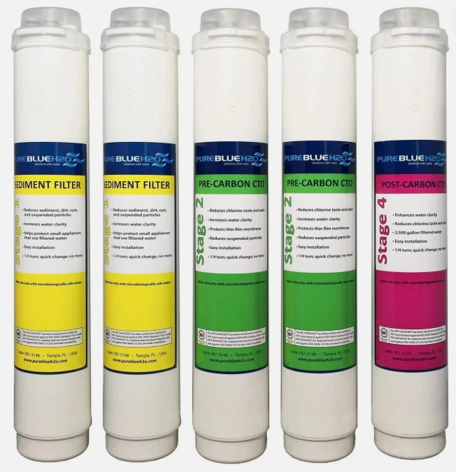 Pure Blue H2O Reverse Osmosis Water Filter System Replacement Filters 5-Count - Image 1 of 1
