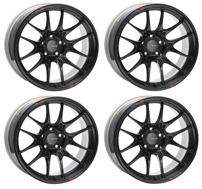 Set of 4 ENKEI Genuine GTC02 18x9.0 +25 5x112 for AUDI MBK from Japan - Image 1 of 4