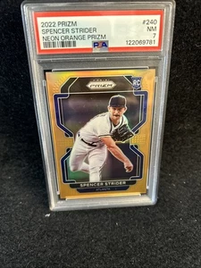 PSA 7 PRIZM NEON ORANGE PRIZM SPENCER STRIDER RC /100 - Picture 1 of 2