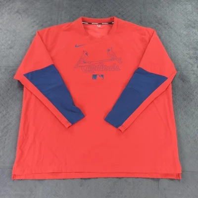 St Louis Cardinals Jacket Pullover Nike Authentic Collection Long Sleeve Men 2XL - Image 1 of 4