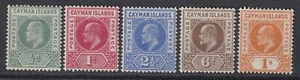Sg 8-12 Kaimaninseln 1905 ½ D - 1 Set Mit 5. Sehr Leicht Halterung Postfrisch - Picture 1 of 1