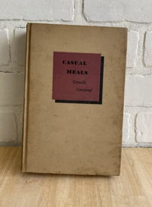 Vintage 1936 Cookbook The Household Bookshelf Casual Meals, First Printing, HC - Picture 1 of 10