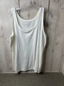 Ava & Viv Womens 2XL White Sleeveless Tank Top Summer Casual - Picture 1 of 7