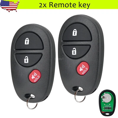 2 For 2005 2006 2007 2008 2009 2010 Toyota Tacoma Sienna CE Remote Entry Key Fob - Image 1 of 4