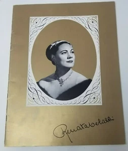 Renata Tebaldi Columbia Artists Management Press Souvenir Book Vintage 1950s - Picture 1 of 6