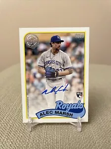 2024 Topps Series 1 Alec Marsh RC 1989 Auto 89BA-AMA - Picture 1 of 2