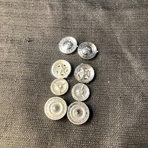 Ruedas y llantas cromadas vintage de plástico para depósito de chatarra de coche modelo 1:25 XX086 - Imagen 1 de 3