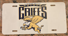 Vintage Canisius College Golden Griffs Metal License Plate