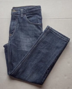 Wrangler Jeans Boys SZ 10 28x24 Denim Cowboy Distressed Youth Rodeo Chore Ajdust - Picture 1 of 7