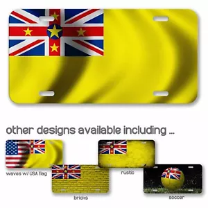 Hochwertiges Aluminium Nummernschild - Flagge von Niue (Niuean) - viele Optionen - Bild 1 von 10