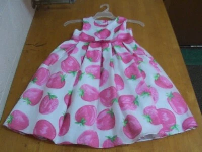 Vestido Talbots Niños Niñas Dulce Estampado Fresa-Talla 5 Foto 1 de 3