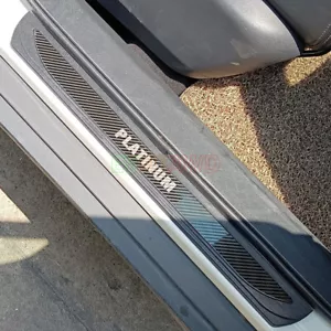 For Nissan Altima Platinum 2024 Carbon Car Door Sill Scuff Plate Protector Cover - Picture 1 of 9