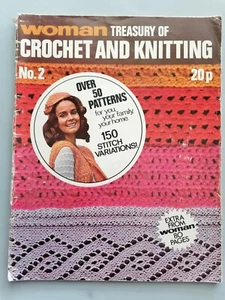 TREASURY OF CROCHET & KNITTING, 80 pages - WOMAN No.2 Magazine Supplement - Picture 1 of 18