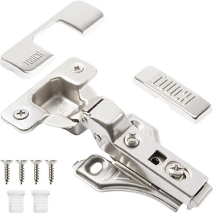 FACE FRAME 3/8" Overlay Cabinet Door Hinge Concealed Euro Half Overlay H-Quality - Picture 1 of 15