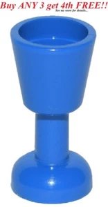 ☀️NEW LEGO MINIFIG MINIFIGURE BLUE GOBLET Friends Kitchen Table Cup Glass - Picture 1 of 3