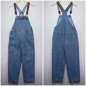 VTG 90s B.U.M. Equipment Denim Bib Overalls - Blue - Workwear Style - MEDIUM - Picture 1 of 10