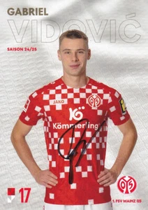 Gabriel VIDOVIC - Kroatien, FSV Mainz 05 2024/25, Original-Autogramm! - Bild 1 von 1