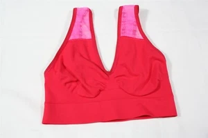 931X14 Hanes G49F Cozy Pullover Sports Bra SM Red/Pink Fuschia/Brown (2 Pack) - Picture 1 of 2