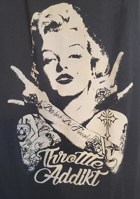 Camiseta sin mangas Throttle Addikt Marilyn Monroe Racer Back para mujer Foto 1 de 4