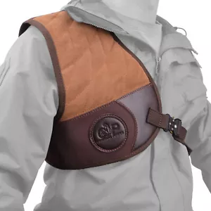 USA Range Shooting Leather Recoil Pad Shoulder Shield Protection Cushion Hunting - Picture 1 of 52