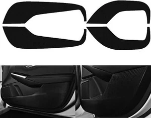 4x Carbon Fiber Pattern Anti-Kick Protection Trim For 2020-2022 Nissan Sentra - Picture 1 of 8