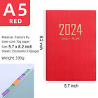 2024 Agenda A5 Planner w/ Index Notebook Daily Weekly Appointment Organizer Book